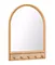 mirror with coat hooks